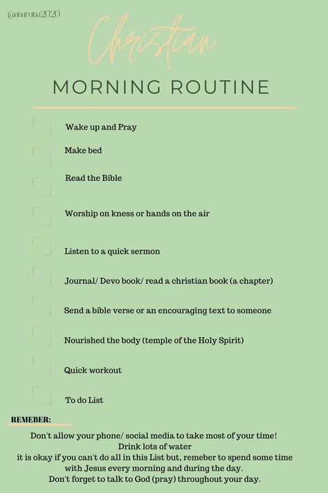 #jesus #morning #routine #morningroutine #pinterest #tiktok #instagram #canva #reels Bible Verse Morning Scriptures, Christian Morning Motivation, Daily Bible Study Routine, Praying Routine, Christian Morning Journal, Morning Bible Routine, Bible Morning Routine, How To Start Your Morning With God, Godly Morning Routine