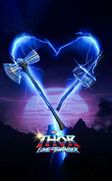 Thor Wallpaper, Thor Art, Avengers Cartoon, Marvel Movie Posters, Marvel Background, Thor Love And Thunder, Paid Promotion, Love And Thunder, Marvel Tattoos