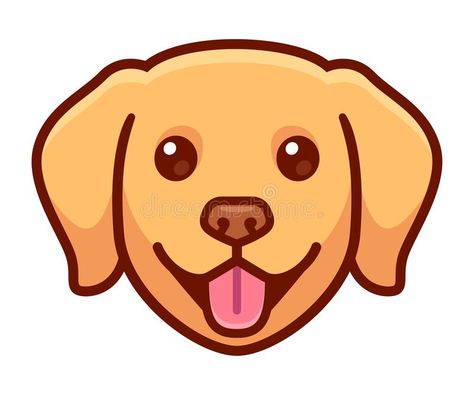 Cute cartoon Golden Retriever dog face. Funny cartoon Golden retriever head drawing. Cute dog portrait, vector clip art illustration vector illustration Cartoon Golden Retriever, Golden Retriever Cartoon, Golden Retriever Drawing, Dog Face Drawing, Dog Portrait Drawing, Perros Golden Retriever, Head Drawing, Face Illustration, Cartoon Faces