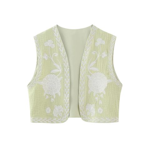 PRICES MAY VARY. Material:Women sleeveless open front top is made of premium woven fabric, soft, skin-friendly, durable, a good choice to wear. Feature:Women vintage graphic embroidery is designed with open front, loose fit, high quality fabric, sleeveless, regular length. Match:This y2k stylish gilet is a versatile addition, you can pair with basic white short sleeve top, camisole, tank top, long sleeve top, high-waiated jeans, shorts, skirts or tights. Occasion:Chic fashion flower print top fo Vest Jacket Outfit, Floral Waistcoat, Vest Style Women, Floral Vest, Waistcoat Woman, Open Front Vest, Style Indie, Crop Vest, Floral Vests