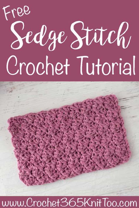 Sedge Stitch Crochet, Crochet Sedge Stitch, Crochet Dish Scrubber, Sedge Stitch, Crochet Blanket Video, Crochet Conversion Chart, Crochet Stitches Symbols, Blanket Stitches, Afghan Stitch