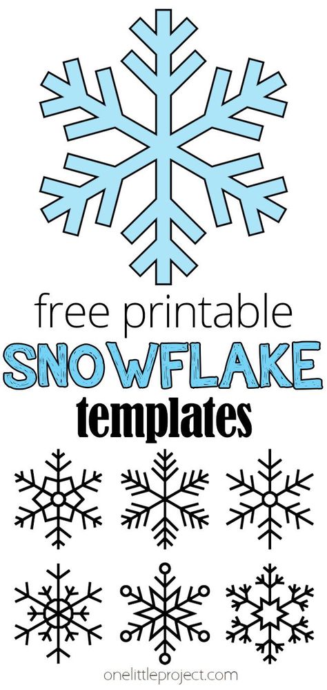 Over 35 free printable snowflake template pages to use for crafts and colouring. There are 12 different snowflake outline shapes that you can find in all different sizes! These snowflake templates are perfect for Christmas crafts or any winter activity where you might need a snowflake shape. Simple Snowflake Patterns For Kids Free Printable, Snowflake Pictures Free Printables, Holiday Shapes Free Printable, Snowflake Stencils Printables Templates, Free Printable Snowflake Patterns, Free Paper Snowflake Patterns Printable Templates, Large Snowflake Template, Snowflakes Art Projects For Kids, Hot Glue Snowflakes Diy