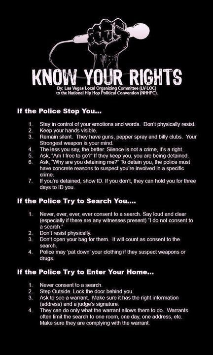 Know Your Rights Police, Law School Quotes, Law School Preparation, Law Notes, Law School Life, Know Your Rights, Law School Inspiration, Law Quotes, Survival Skills Life Hacks