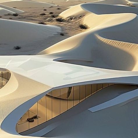 Tranquility Architecture Concept, Kanye West Architecture, Desert Resort Interior, Oasis Architecture Concept, Organic Structure Architecture, Organic Architecture Interior, Organic Floor Plan, Dune Architecture, Architecture Maquette