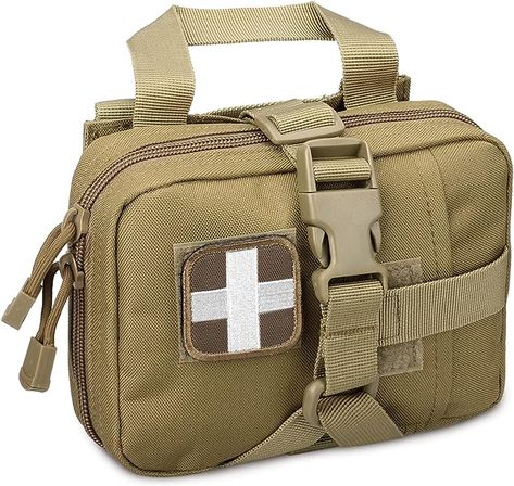 LIVANS Tactical EMT Pouch, Rip Away Molle Medical Pouches IFAK Tear-Away First Aid Kit Emergency Survival Bag for Travel Outdoor Hiking : Amazon.ca: Sports & Outdoors Medic Bag, Tactical Medic, Molle Backpack, Survival Bag, Molle Pouches, Medical Bag, Molle System, Medical Kit, Bag For Travel