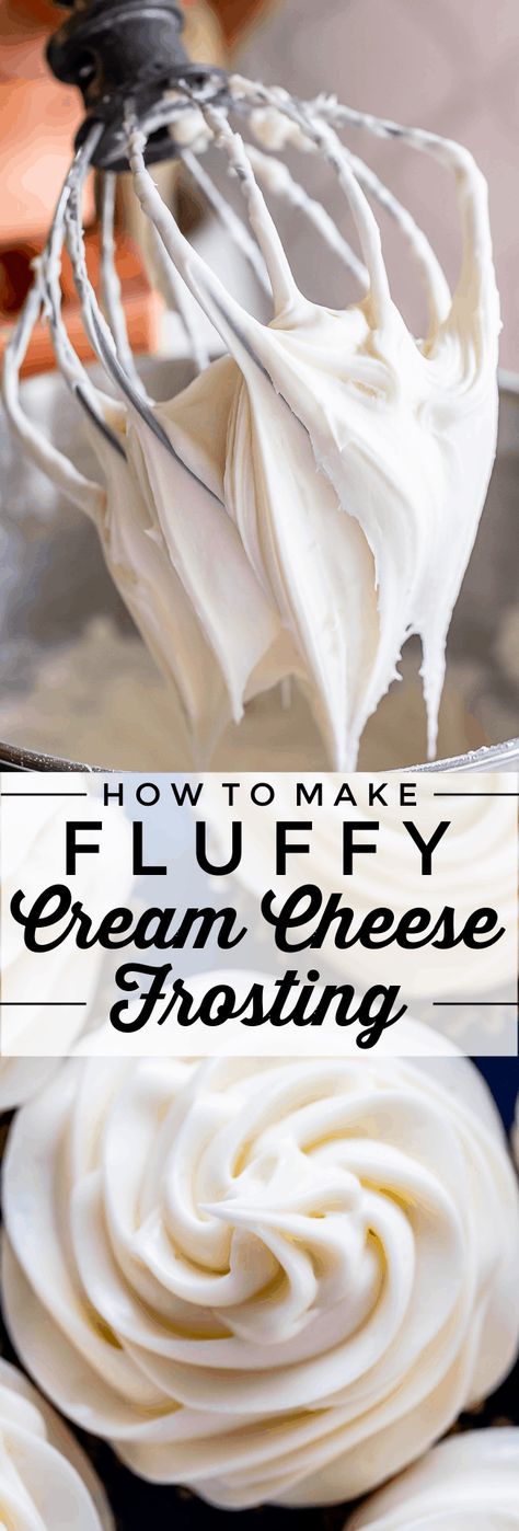 Incredible Desserts, Cream Cheese Icing Recipe, Fluffy Cream Cheese Frosting, Cream Cheese Frosting Easy, Pumpkin Rolls Recipe, Baking Techniques, Cheese Frosting Recipe, Frosting Recipes Easy, How To Make Cream