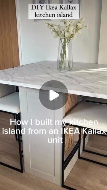 Ikea Hacks and Inspo on Instagram: "Yes or no?   Don’t forget to follow @ikeahacksandinspo for more creative ideas and inspiration. ✨🫶  Check out the stunning kitchen island transformation by @jillyshumblehome. 🤍  #ikeahacksdiy #ikeahack #ikeahacks #interiordesign #livingroom #livingroomdecor #kitchendesign #kitcheninspiration #kitchen #diy #home #homedecor #storage #ikeadeutschland #interiors" Ikea Rolling Island Hack, Diy Kitchen Island Ikea Hack, Ikea Kitchen Island Hack, Ikea Island Hack, Kitchen Island Hack, Ikea Island, Ikea Kitchen Island, Kitchen Island Ikea Hack, Diy Ikea Hacks