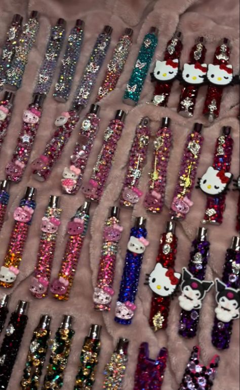 Bedazzled Pen Batteries, Bedazzled Battery Pen, Bedazzled Cartridge Pen, Bedazzled Cart, 2014 Coquette, Carts Pen, Hello Kitty Bong, Hello Kitty Rhinestone, Impulsive Ideas