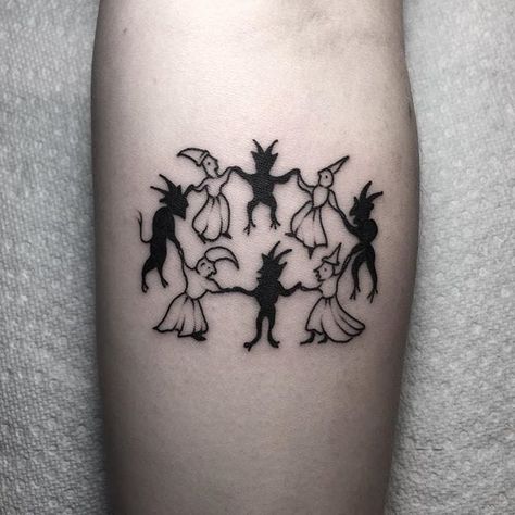 Wicca Tattoo, Pagan Tattoo, Occult Tattoo, Devil Tattoo, Circle Tattoo, Bone Tattoos, Witch Tattoo, Creepy Tattoos, Gothic Tattoo