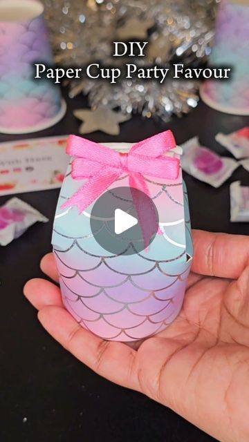 Craft With Haza on Instagram: "DIY Paper Cup Party Favors | Paper Cup Craft Ideas | DIY Treat Cups 
.
.
.
.
#diy #diycrafts #craft #papercupcraft #stepbysteptutorial #tutorial #party #partyideas #partyfavors #easycrafts #easydiy #craetive #creativediy #creativecrafts #goodies #goodiebags #papercraft #easycraft #kids #kidscrafts #treat #birthday #birthdaytreat #craftwithhaza #instareels  #instadaily" Paper Cup Gift Box Party Favors, Return Gifts Indian Ideas For Birthday, Diy Party Favors For Kids, Paper Cup Diy, Cup Party Favors, Favor Boxes Ideas, Diy Kids Party Favors, Christmas Favors Diy, Treat Boxes Diy