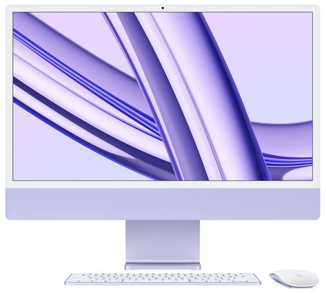 Purple iMac - Apple Purple Apple Products, Purple Imac, Apple Desktop, Bday List, Apple Gift Card, Mouse And Keyboard, Apple Gifts, Apple Imac, Apple Coloring