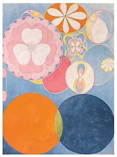 HD Grupp IV, nr 2, by Hilma af Klint  1907 / High resolution / Public domain • Millions of unique designs by independent artists. Find your thing. Plakat Design Inspiration, Example Of Abstract, Hilma Af Klint, Action Painting, Hur Man Målar, Piet Mondrian, Arte Inspo, Abstract Painters, Wassily Kandinsky