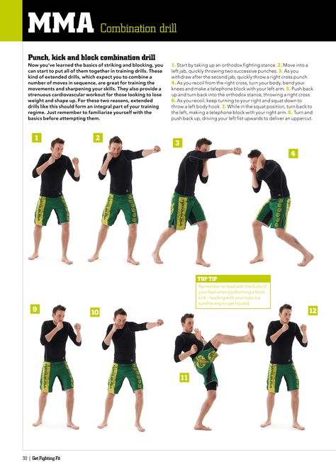 Step-by-step combination drill from MMA Workouts Mma Combos, Viking Workout, Boxing Workouts, Martial Arts Moves, Fighter Workout, Mixed Martial Arts Training, Boxing Drills, Mma Workout, Conditioning Workouts