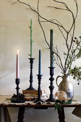 Shop the Classic Carved Candlestick and more at Terrain today. Read customer reviews, discover product details and more. Beeswax Taper Candles, Candle Burning, Beeswax Tapers, Dutch Masters, Loft Ideas, Kitchen Buffet, Seasonal Candles, Glass Cloche, Mannequin Head