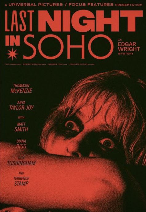 Last Night In Soho, Going To Sleep, Septième Art, Film Poster Design, Movie Poster Wall, Horror Posters, Chick Flicks, Movie Posters Design, Movie Facts