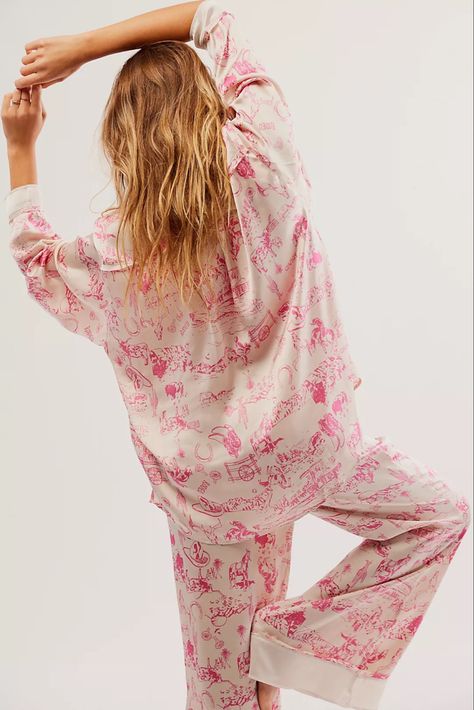 OMG ADD TO CART ASAP ✨🤠 #howdy #cowgirl #pjs #bachelorette #western #giddyup #pajamas #freepeople #westernvibes #spacecowgirl #cowboy #hotpink #pink #disco Follow my shop @theoabode on the @shop.LTK app to shop this post and get my exclusive app-only content! #liketkit #LTKSeasonal #LTKHoliday #LTKGiftGuide @shop.ltk https://liketk.it/4iSyU Fancy Christmas Pajamas, Womens Pajamas Set Shorts, Silk Pjs For Women, Free People Pajamas, Bridal Pj Set, Pointelle Pajama Set, Cozy Pajama Set, Sleep Over Outfit, Cute Comfy Pajamas