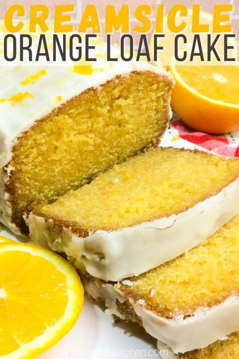 This orange loaf cake is moist like pound cake and infused with real orange flavor. It's topped with a sweet and sour orange glaze. Easy Orange Cake Recipe, Orange Cake Recipe Easy, Orange Pound Cake Recipe, Orange Cake Easy, Orange Loaf Cake, Orange Loaf, Sour Orange, Loaf Cake Recipes, Orange Cake Recipe