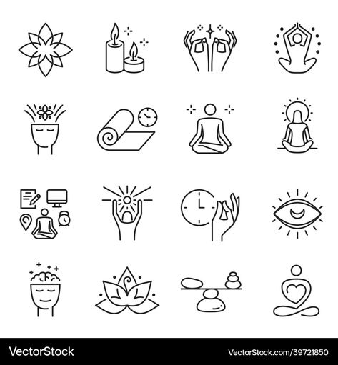 Yoga Icons Symbols, Mind Doodle, Meditation Icon, Meditation Drawing, Meditation Logo, Self Knowledge, Meditation Spiritual, Better Than Yesterday, Mini Drawings