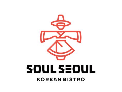 Korean Food Logo, Food Logo Branding, Korea Logo, Korean Logo, Korean Fonts, Graphic Designer Studio, Place Branding, Logo Branding Design, Japan Logo