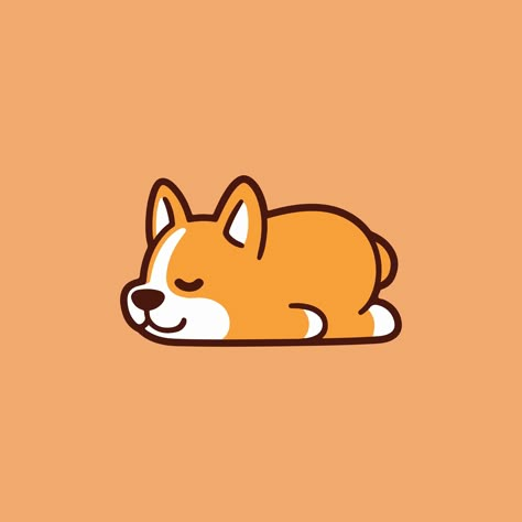 Cute Corgi vector image #Corgi #dog Cute Corgi, Corgi Dog