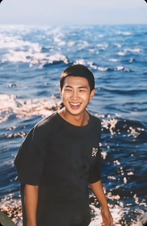 Kim Namjoon Boyfriend Material, Rm Smile, Namjoon Smile, Namjoon Boyfriend Material, Rm Wallpaper, Namjoon Wallpaper, K Wallpaper, Rap Lines, Bts Rap Monster