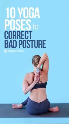 A sedentary lifestyle leads to many health issues, including bad posture. If you want to correct bad posture, these ten yoga poses can help! Correct Bad Posture, Posture Correction Exercises, Yoga Nature, Ashtanga Vinyasa Yoga, Posture Exercises, Yoga Beginners, Sedentary Lifestyle, Yoga Posen, Yoga Iyengar