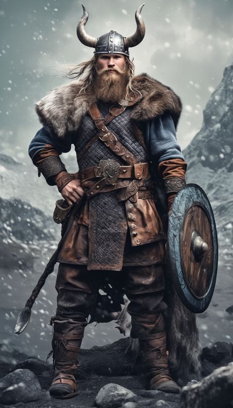 Viking Warrior Men, Nordic Warrior, Warrior Men, Viking Pictures, Viking Warrior Tattoos, Vikings Lagertha, Arte Viking, Minnesota Vikings Logo, Viking Character