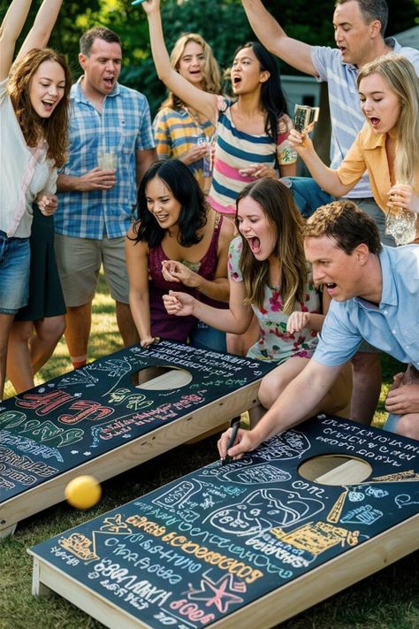 Top 15 Cornhole Boards DIY [Make Within Minutes] – craftydiyers.com Cornhole Boards Diy, Monogram Cornhole Boards, Cornhole Scoreboard, Diy Cornhole Boards, Cornhole Boards Designs, Diy Yard Games, Cornhole Designs, Cookie Party, Yard Games