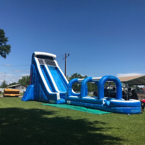 funjump waterslides Waterslide Birthday Party Ideas, Water Slide Birthday Party Ideas, Mother Baby Matching Outfits, Water Slides Backyard, Water Slide Party, Waterslide Party, Big Water Slides, Blow Up Water Slide, Water Slide Rentals