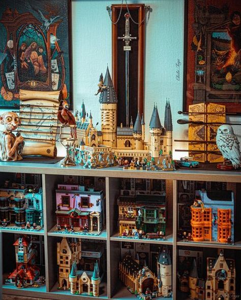 All Posts • Instagram Harry Potter Lego Display, Harry Potter Collection Display, Lego Collection Display, Harry Potter Display, Lego Display Ideas, Harry Potter Lego, Harry Potter Day, Fandom Merch, Harry Potter Room Decor