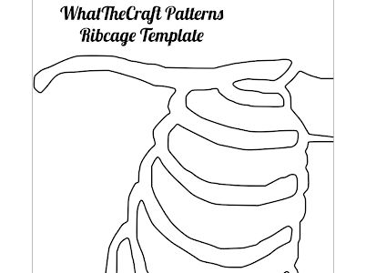 Ribcage Stencil Template - Google Drive Ribcage Stencil, Sewing Templates, Clothes Making, Pumpkin Carvings Stencils, Template Google, Stencil Template, Rib Cage, Paper Template, Pumpkin Carving