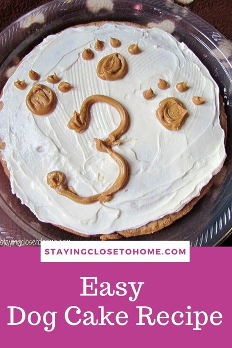 Easy Homemade Dog Birthday Cake Recipe (Puppy Approved) Easy Dog Cake, Homemade Dog Birthday Cake, Homemade Dog Cake, Dog Cake Recipe, Dog Birthday Cake Recipe, Homemade Dog Cookies, Dog Cake Recipes, Mask Cat, Easy Dog Treats