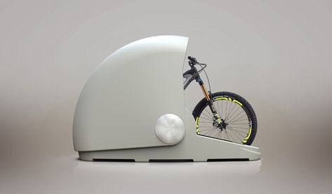 New bike storage solution for cyclists without indoor space Bicycle Rack Design, Bike Storage Solutions, Bike Cover, Bicycle Storage, Bicycle Rack, Bicycle Maintenance, Cool Bike Accessories, Mens Gear, Bike Storage