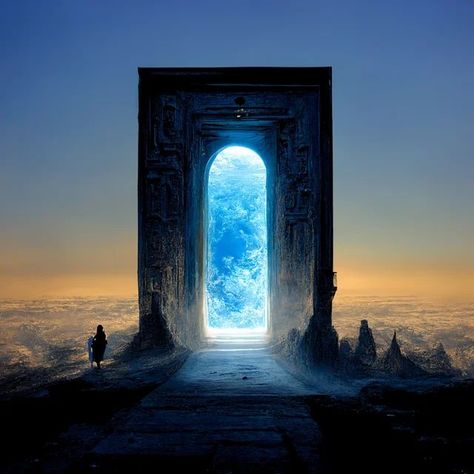 Door To Another World, 3d Art Museum, Portal To Another World, Organic Art, Trending Pins, Fantasy Castle, Fantasy Places, Futuristic Art, Fantasy Art Landscapes