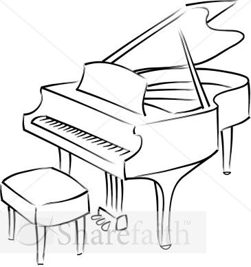 Grand Piano Line Drawing - could work for a tattoo! Grand Piano Drawing, Piano Drawing, Piano Tattoo, Treble Clef Tattoo, Piano Forte, Baby Grand Piano, Piano Art, Motif Art Deco, Baby Grand Pianos