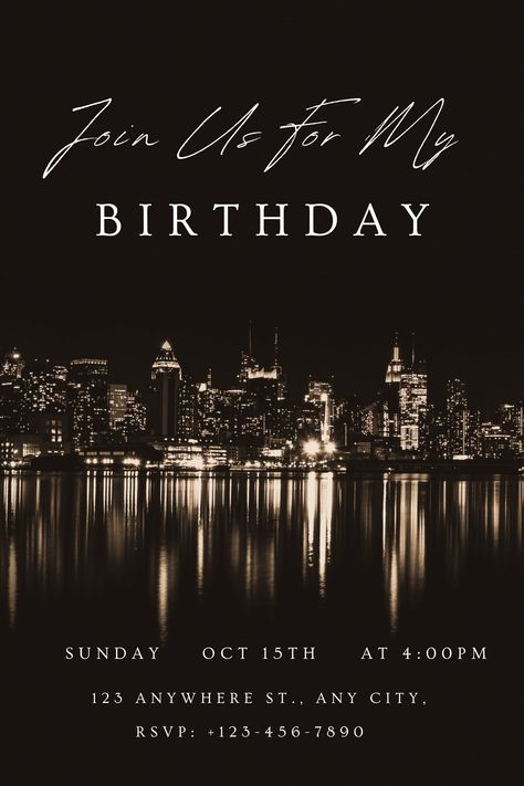 Classy Birthday Invitations, Birthday Dinner Invitation Ideas, Black Tie Birthday Invitations, All Black Birthday Invitations, Birthday Dinner Invitation Template, Birthday Dinner Invitation Zazzle, Bday Vibes, Dinner Party Invite, Gatsby Birthday