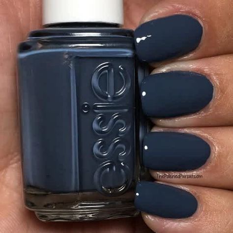 Dark Blue Nail, Dark Blue Nail Polish, Stars Nails, Nail Polish Hacks, Nagellack Trends, Blue Nail Polish, Grayish Blue, Blue Nail, Dream Nails