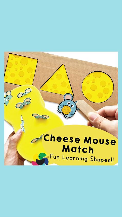 Cheese Mouse Match’ printable! Experience learning like never before. Crafted for parents and educators, this game sharpens fine motor… | Instagram Activity For Preschool, Learning Shapes, Shapes Activities, Fine Motor, Fun Learning, Preschool Activities, Learning Activities, Crafts For Kids, Preschool