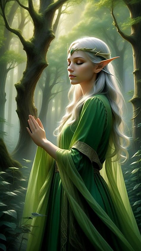 Elf Collage, Halloween, Nature Elf, Light Elf, Elf Characters, Forest Elf, Wood Elf, Enchanted, Elf