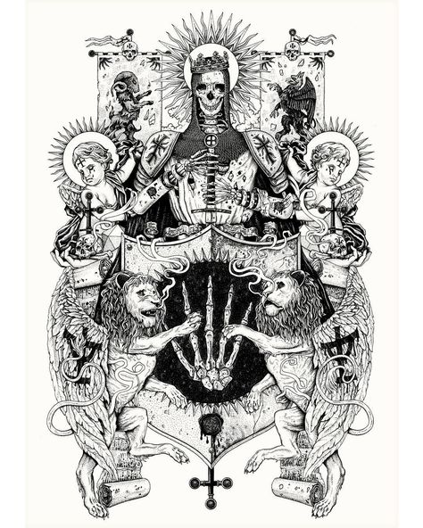 Hermetic Tarot, Backpiece Tattoo, Medieval Tattoo, Tarot Tattoo, Occult Tattoo, Cool Chest Tattoos, Sketch Tattoo Design, Dark Art Tattoo, Tattoo Style Drawings