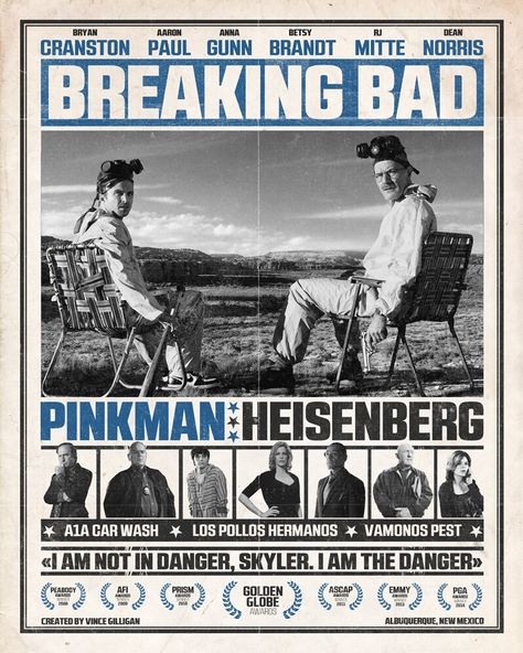 Breaking Bad. Bad Graphic Design, Breaking Bad Seasons, Breaking Bad Poster, Breaking Bad Movie, The Gangster, Yearbook Themes, Bad Friends, Goodfellas, Cartoons Series