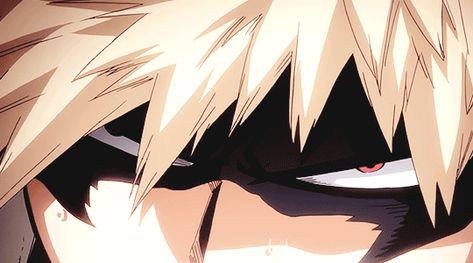 #wattpad #fanfiction #1 in Bakugo 8-2-18!!!!!!!!!!!!! "I mean, I don't see your name on it." The boys eyes went wide with rage, small explosions beginning to come from his hands. He ran to one side of the field, screaming as he aimed his explosions at the ground. After a minute, you saw something spelled in the ground... Buko No Hero Academia, Anime Eyes, Hero Academia Characters, Izuku Midoriya, Superhero Logos, Me Me Me Anime, Boku No Hero Academia, My Hero Academia, Cool Gifs