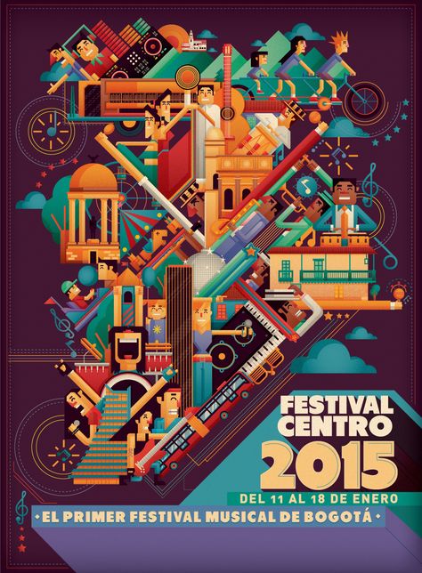 Festival Centro 2015 on Behance Flyer Inspiration, Concert Poster Design, Feminism Art, Music Festival Poster, Type Illustration, Flyer And Poster Design, Festival Poster, Graphic Design Lessons, Creative Poster Design