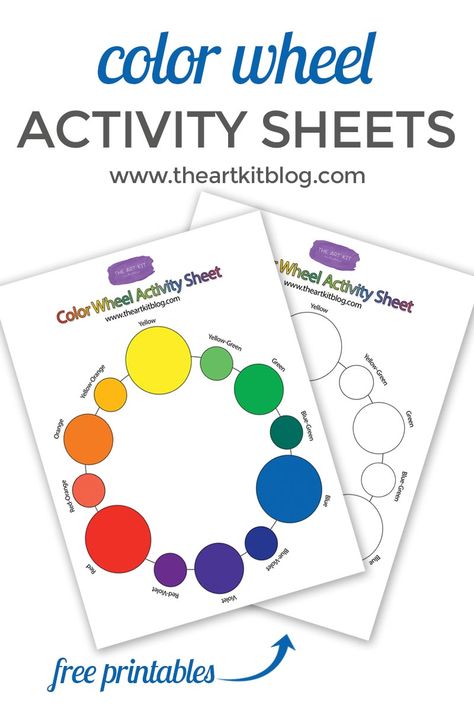 Newsletter Freebie {Don’t miss out on this!} via @theartkit Primary Secondary Tertiary Colors, Color Wheel Worksheet, Tertiary Colors, Craft Recipes, Studio Painting, Color Wheels, Education Art, Artistic Ideas, Preschool Homeschool