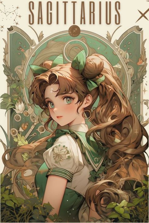 Sailor Moon Jupiter, Sagittarius Art, Zodiac Sign Sagittarius, Moon Zodiac, Sailor Guardians, Moon Sailor, Zodiac Characters, Arte Sailor Moon, Sailor Moon Fan Art