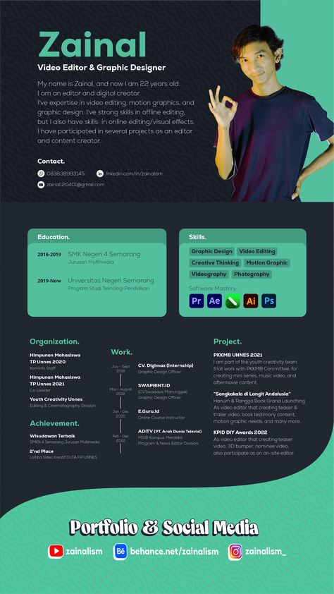 Resume Design, Pixel Art Landscape, Graphic Design Resume, Cv Design, Graphic Design Tips, Social Media Design Graphics, Creative Thinking, Portfolio Website, Social Media Design