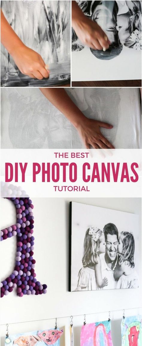 If you love the look of photo canvases, but can't believe how expensive they are, this is the DIY tutorial for you! Learn how to make your own photo canvas prints for a FRACTION of custom ordered photo canvases from stores! Diy Photo Canvas, Diy Canvas Photo, Canvas Photo Wall, Wall Art Tutorial, Canvas Diy, Sorority Canvas, Diy Canvas Wall Art, Diy Bed Frame, Love Canvas