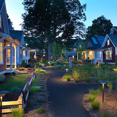 Now Communities | Smart housing for today and tomorrow. Small House Communities, Pocket Neighborhood, Tiny House Village, Community Housing, Residential Building Design, Tiny House Community, Community Living, Cottage Style Homes, Traditional Exterior