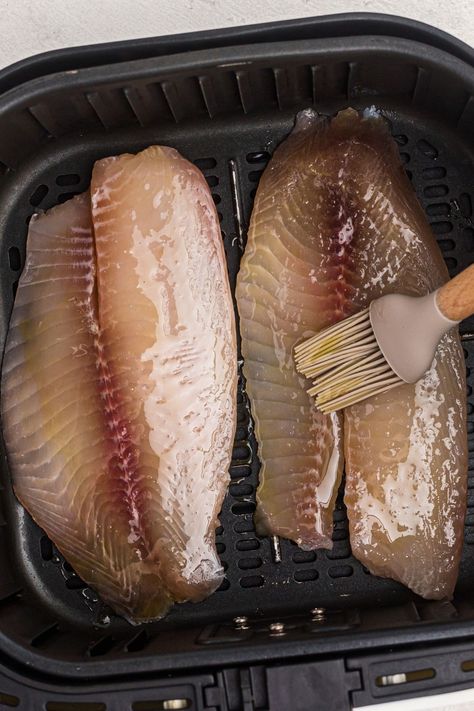 Alaskan Pollock Recipes Air Fryer, Air Fryer Pollock Fish, Alaskan Pollock Recipes, Swai Recipes, Orange Roughy Recipes, Air Fryer Tilapia, Pollock Recipes, Pollock Fish, Tilapia Recipes Easy