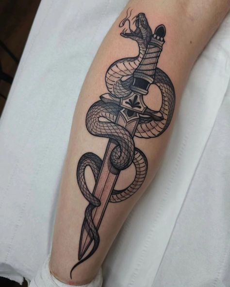 Work by @kerrynellantattoo ▪️Snake and Dagger I got to do today, thanks so much Alex for making the journey!🖤 . . . . #blackworktattoo #blackwork #blackworknow #lineworktattoo #lancaster #stippletattoo #dotworkers #Snake #Dagger #tattoo #tattoodesign #tattooartist #ink #illustrativetattoos #killerink #starrtattoosupplies #stippling #art #artistsoninstagram Snake And Dagger Tattoo, Tattoo Apprenticeship, Dagger Tattoo, Tattoo Apprentice, Line Work Tattoo, Foot Tattoo, Snake Tattoo, Tattoo Placement, Blackwork Tattoo